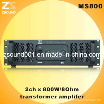 Amplificateur 800W avec alimentation transformateur Ms800